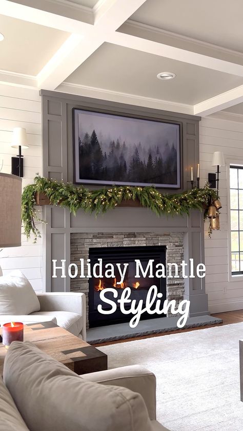 Shop Faux Cedar Pine 6' Garland and other curated products on LTK, the easiest way to shop everything from your favorite creators. Cedar Garland Mantle, Garland Mantle, Christmas Garland Mantle, Cedar Garland, Mantle Styling, Holiday Stem, Christmas Sides, Pottery Barn Christmas, Holiday Mantle