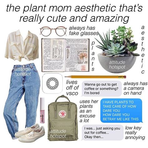 Mom Aesthetic Outfit, Plant Mom Aesthetic, Mom Aesthetic, Aesthetic Memes, Niche Memes, Mood Clothes, Mom Art, Mood Board Fashion, Plant Mom