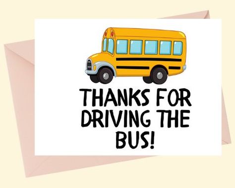 Bus Driver PDF Download thank you card School Bus Driver Appreciation, Driver Card, Bus Driver Appreciation, Thank You Printable, Appreciation Printable, Free Thank You Cards, Free Printable Cards, School Bus Driver, Printable Thank You Cards