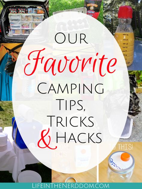 These are our favorite tips, tricks and hacks for saving time, money and sanity on your next camping trip! #campingtips #campinghacks Camping Hacks With Kids, Dispersed Camping, Zelt Camping, Camping Bedarf, Auto Camping, Camping Safety, Camping Diy, Rv Camping Tips, Trailer Camping