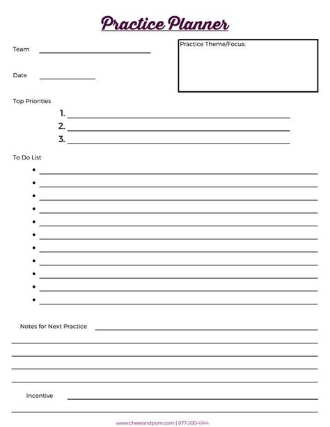 Cheer Coach Binder, Cheer Formations, Coaching Kids Soccer, Cheerleading Chants, Practice Schedule, Cheerleading Practice, Youth Cheerleading, Pep Squad, Cheerleading Coach