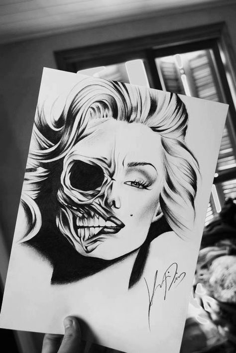 die die die my darling monroe <3 Marilyn Monroe Tattoo, Marilyn Monroe Artwork, Catrina Tattoo, Tattoo Zeichnungen, Arte Alien, Marilyn Monroe Art, Geniale Tattoos, Art Kawaii, Desenho Tattoo