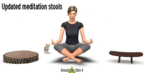 Meditation Stool, Around The Sims 4, The Sims 4 Custom Content, Cc Mods, Sims 5, Sims 4 Game Mods, Best Sims, Best Mods, Sims Community