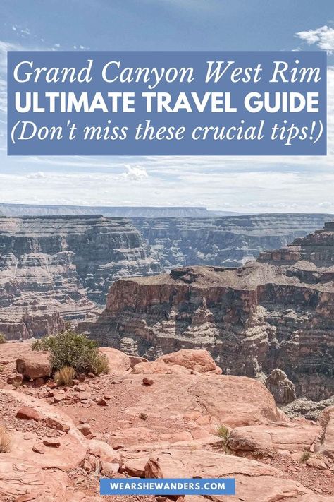 Traveling from Las Vegas to the Grand Canyon West Rim? We've got you covered with road trip tips, trail suggestions, and a comparison of West Rim vs. South Rim experiences. Ls Vegas, Grand Canyon Map, Grand Canyon West Rim, Grand Canyon West, Snow Canyon State Park, Visiting The Grand Canyon, Lake Las Vegas, South America Destinations, Lake Mead