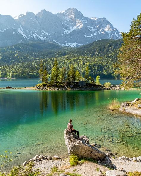 Eibsee Lake Bavaria Germany, Lake Eibsee Germany, Bavaria Hiking, Germany Scenery, Eibsee Lake, Eibsee Germany, Lake Eibsee, Innsbruck Austria, Places In Usa