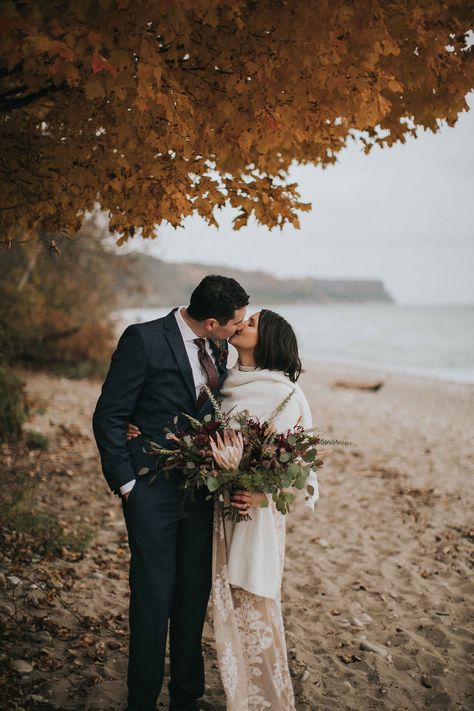 Bohemian Elopement, Lake Michigan Wedding, Small Wedding Party, Love And Family, Fall Beach, Grant Park, Plan My Wedding, Wisconsin Wedding, Wedding Inspiration Fall