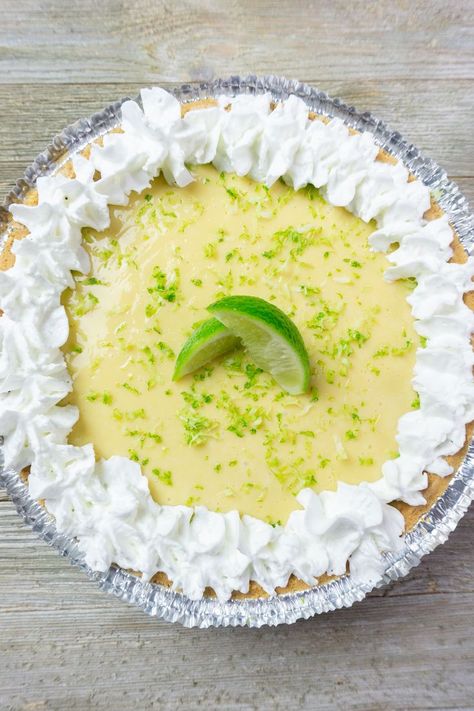 Key West Key Lime Pie - Mooshu Jenne Whipped Cream Icing Recipe, Stabilized Whipped Cream Frosting, Whipped Cream Icing, Stabilized Whipped Cream, Icebox Pie, Cream Icing, Kinds Of Pie, Keylime Pie Recipe, Homemade Whipped Cream