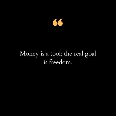 In a world often driven by material pursuits, it's easy to get caught up in the chase for wealth. But what if we shifted our perspective? Money, at its core, is just a tool—a means to an end, not the end itself. The real prize isn't a stack of cash or a luxurious lifestyle; it's the freedom that money can provide. Freedom to live on your own terms, to pursue passions, to spend time with loved ones, and to explore the world without the chains of financial stress. Imagine waking up each day, k... Money Is Happiness Quotes, Wealth Is Quiet, True Wealth Quotes, Money Core, Toxic Study, Stack Of Cash, Chasing Money, Wealth Quotes, Lord Help Me