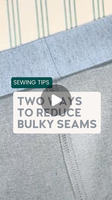 Gabriela Longfish | Chalk and Notch on Instagram: "Sewing Tips are back! 

We’re reviving our ‘Sewing Tips’ series and today we’re sharing two different methods for reducing bulky seams. These tips are specifically meant for reducing the bulk near hems, reducing frustration, and creating a clean, professional looking finish on your handmade clothing. 

Want to learn more sewing tips? Scroll through our reels and look for the ‘Sewing Tips’ cover or check out the ‘Sewing Tips’ section on our website. 

#chalkandnotchpatterns #howtosew #sewingtips #sewingtutorial #isewmyownclothes #sewinghelp" Sewing Seams, Handmade Clothing, Sewing Tips, Handmade Clothes, Sewing Hacks, Sewing Tutorials, Chalk, Learn More, To Learn