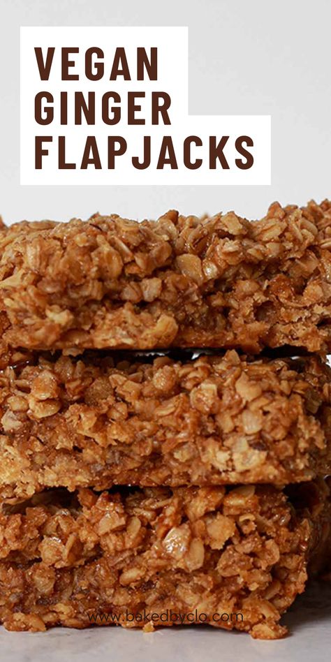 Vegan Flapjack Recipe, Parkin Recipes, Vegan Autumn, Ginger Muffins, Flapjack Recipe, Weekend Food, Plant Based Desserts, Vegan Bakery, Autumn Recipes