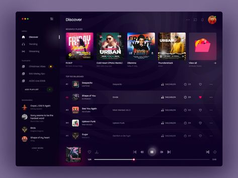 Music Player Website, App Design Trends, Music Player Design, Motion App, Ui Website, Mobile Music, Music Web, Ui Design Website, Dashboard Ui