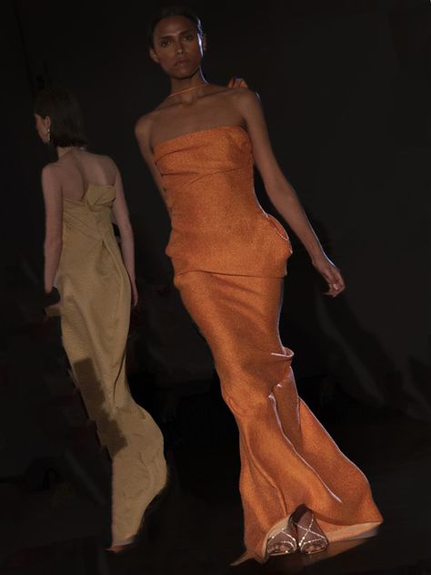 For the SS23 Haute Couture Collection, Peet Dullaert goes back to his love for the forces of nature and admiration for the human body Forces Of Nature, Color Trends Fashion, Womenswear Fashion, Copenhagen Fashion Week, Spring Summer 2023, Fashion Week Runway, Fashion Weeks, Orange Fashion, Runway Collection