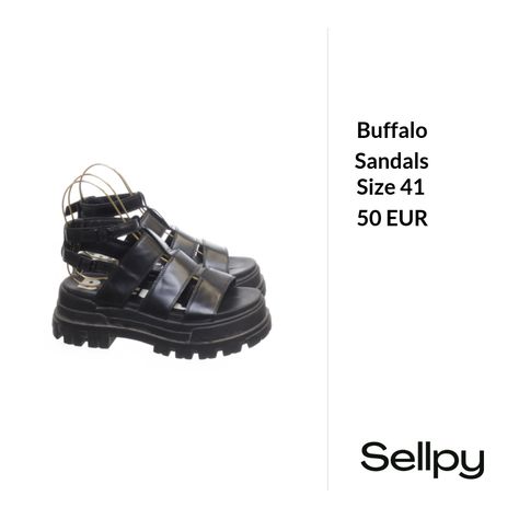 Quality assured  sandals  from the brand buffalo in used condition. Buffalo Sandals, High Fashion, Buffalo, 50 %, Sandals