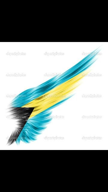 Bahamian flag/angel wing Bahamas Flag Tattoo, Bahamian Tattoo Ideas, Bahamas Tattoo Ideas, Bahamian Flag, Bahamas Map, Bahamas Flag, Barbados Flag, Flag Tattoo, Sleeve Ideas