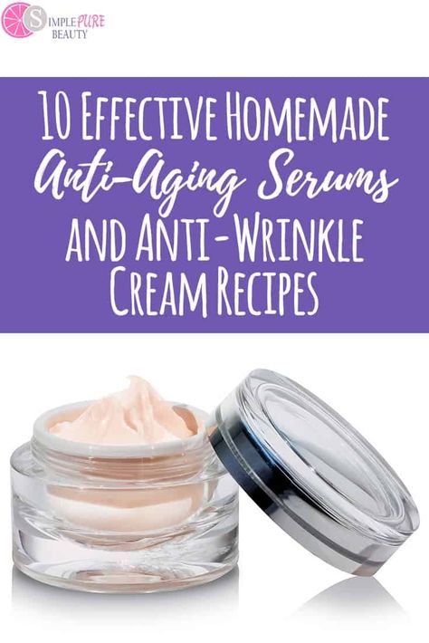 Homemade Anti Aging Serum, Diy Wrinkle Cream, Diy Wrinkles, Anti Aging Homemade, Diy Eye Cream, Homemade Wrinkle Cream, Anti Wrinkle Eye Cream, Serum Anti Age, Eye Wrinkle Cream