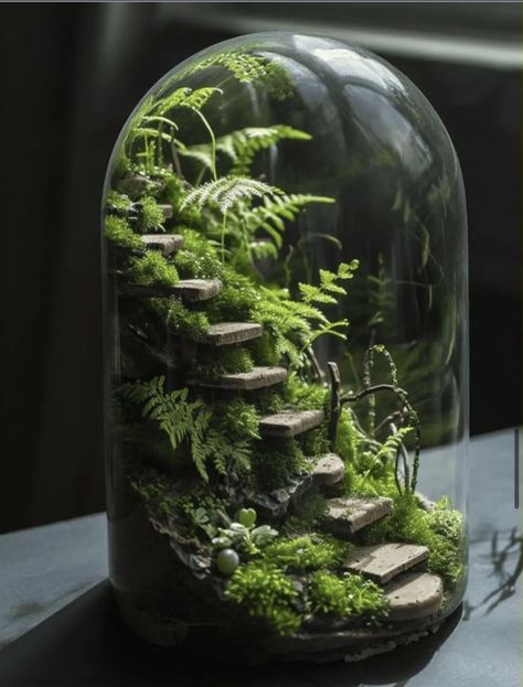 Moss Garden Ideas, Living Room Earthy, Fern Terrarium, Pipe Floor Lamp, Bohemian Living Room Ideas, Cozy Boho Living Room, Water Wall Fountain, Room Ideas Bohemian, Bohemian Decor Inspiration