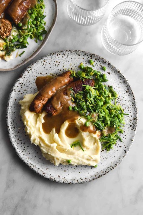 Gravy Gluten Free, Bangers And Mash Recipe, Cumberland Sausage, Sausage And Mash, Mashed Potatoes Recipe, Mash Recipe, Fodmap Friendly, Bangers And Mash, Recipe Vegetarian