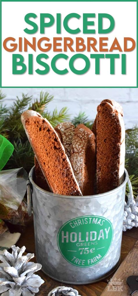 Thanksgiving Biscotti, Spiced Biscotti, Gingerbread Biscotti Recipe, Holiday Biscotti, Best Biscotti Recipe, Christmas Biscotti, Gingerbread Biscotti, Biscotti Recipes, Christmas Cookie Exchange Recipes