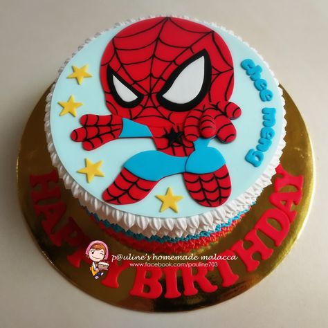 Spiderman #paulineshomemademalacca Fresh Cream Cake, Spiderman Design, Spiderman Birthday Cake, Spiderman Birthday, Fresh Cream, Cream Cake, Favorite Celebrities, Spiderman, Birthday Cake