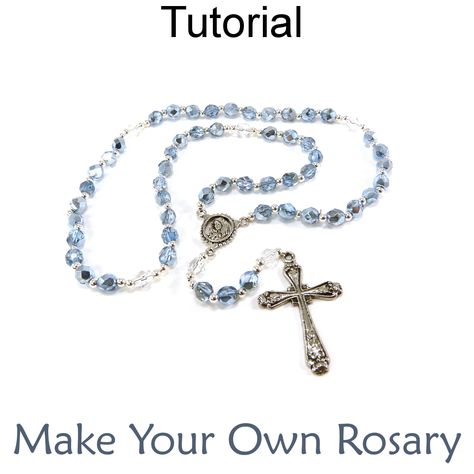 Rosary Making Ideas, How To Make A Rosary, Make A Rosary, Making Rosaries, Diy Rosary, Rosary Making, Catholic Crafts, Beaded Rosary, Rosary Catholic