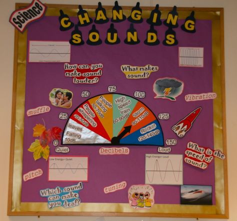 Ks2 Display, Primary Classroom Displays, Teaching Sound, Ks2 Science, Grade 3 Science, Science Display, Music Classroom Decor, Working Wall, Sound Science