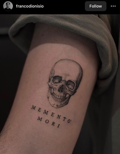 Momento Mori Tattoo, Memento Mori Tattoo, Wrist Tattoo Designs, Minimalist Tattoo Ideas, Tattoo Inspiration Men, Momento Mori, 3d Tattoos, Tattoo Style Drawings, Back Tattoo Women