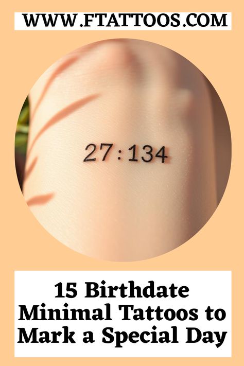 321 Tattoo, Birthdate Tattoos, Birthdate Tattoo, Numeral Tattoo, Heartbeat Line, Minimal Tattoos, Date Tattoos, Minimalist Clocks, Tattoo Care