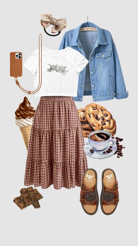 Chocolate chip cookie 🍪🍫 #outfitinspo #fashioncollage #artsy #brown #chocolate Artsy Girl Outfits, Artsy Girl Outfit, Artsy Outfit Aesthetic, Chubby Girl Fashion, Artsy Girl, Artsy Outfit, Brown Chocolate, Fashion Collage, Chocolate Chip Cookie