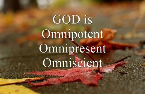 There are three attributes ascribed to God and only to God. They are omnipotent, omnipresent, and omniscient. Each one is different. So, how are the different? God Is Omniscient, David Bible, Psalm 17, Deliverance Prayers, Attributes Of God, God Is Real, Knowledge And Wisdom, God The Father, Greek Words