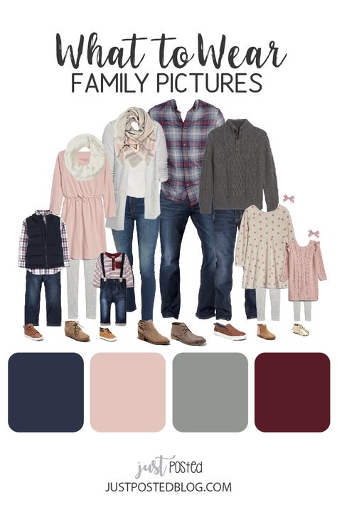 Winter Color Schemes, Picture Color Schemes, Family Pictures Ideas, Family Pictures What To Wear, Winter Family Pictures, Fall Family Outfits, Spring Family Pictures, Family Photos What To Wear, Family Portrait Outfits