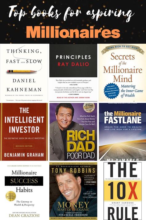 Books Which Change Your Life, Millionaire Mindset Books, Books For Changing Mindset, Books On Money Management, Personal Growth Books Reading Lists, Best Books Of All Time Life Changing, Money Mindset Books, Books To Read To Become A Millionaire, Books You Must Read Life Changing