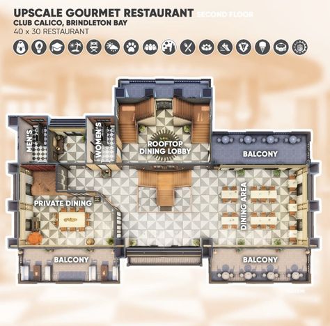 Sims 4 Restaurant Ideas, Floor Plan Sims 4, Restaurant Layout Plan, Sims 4 Restaurant, Restaurant Layout, Restaurant Flooring, Layout Plan, Sims 4 House Plans, Restaurant Ideas