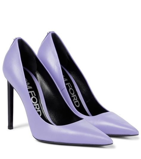 One of my favourite designer pieces #mytheresa Violet Heels, Dark Purple Heels, Tom Ford Heels, Dark Pastel, Closet Shoes, Feminine Shoes, Light Violet, Designer Shopping, Pumps Heels Stilettos