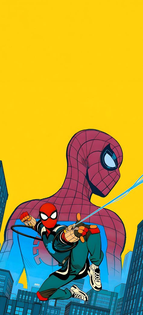 Spider-Man Vintage Marvel Wallpaper, Spidey Wallpapers, Spider Man Lockscreen, Spiderman Wallpaper Aesthetic, Spider Man Background, Your Friendly Neighborhood Spiderman, Spider Man Fan Art, Leonardo Romero, Friendly Neighborhood Spiderman