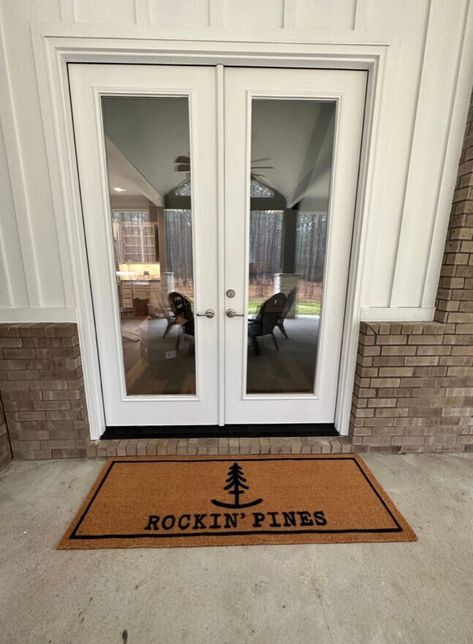 Custom Ranch Farm Cattle Brand Doormat, Personalized Brand Logo Door Mat, Flocked Coir Outdoor Welcome Mat Gift, Hunting Fishing Doormat Personalized, Outdoor Welcome Mat, Entryway Style, Funny Welcome Mat, Outdoor Entrance, Cattle Brands, Doormat Funny, Ranch Farm, Funny Doormats