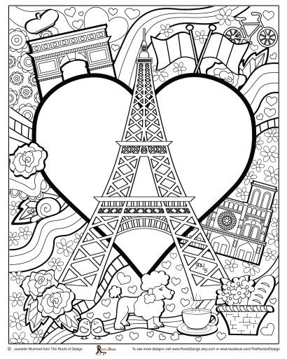 Paris Coloring pages i watch Paris Coloring Pages, Things To Color, Paris Crafts, Torre Eiffel Paris, Christmas Colouring, French Crafts, World Thinking Day, Data Visualisation, Educational Infographic