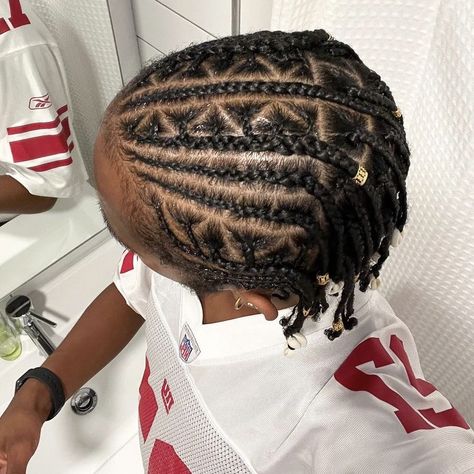 Male Fulani Braids, Men’s Fulani Braids, Protective Styles For Natural Hair Men, Fulani Braids On Men, Mens Fulani Braids, Fulani Braids Hairstyles Men, Fulani Braids Men, Twist Hair Men, Cornrow Braids Men