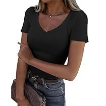 Womens Tops Summer, Basic Shirts, Ribbed Top, Slim Fit Shorts, Sleeveless Tshirt, Casual Coat, Basic Tops, T Shirt And Shorts, Solid Tops