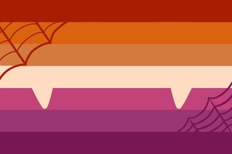 Spooky Lesbian Flag, Lesbian Flag Desktop Wallpaper, Vampire Lesbian Flag, Lesbian Halloween Art, Halloween Lesbian Flag, Lesbian Flag Widgets, Goth Lesbian Flag, Spooky Lesbian Wallpaper, Lesbian Halloween Wallpaper