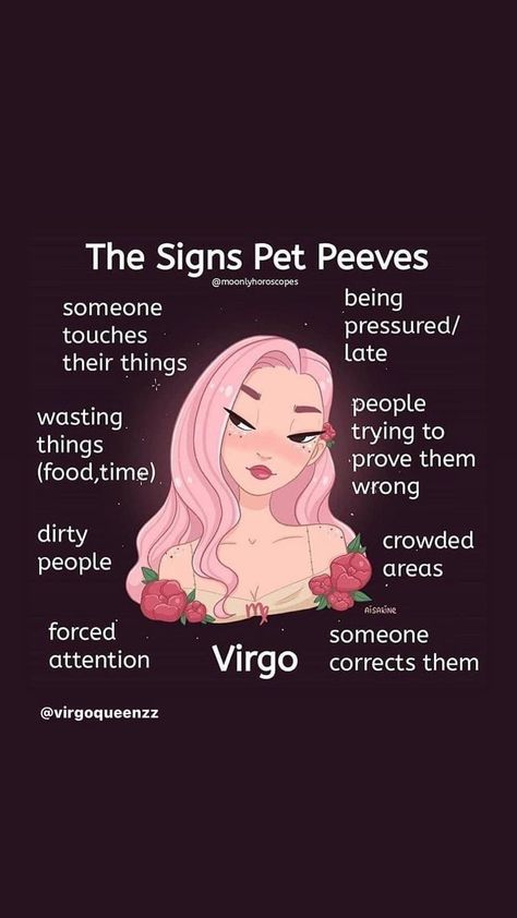 Yeah, this is more like my pet peeves. #virgo September Virgo Woman, Funny Virgo, September Virgo, Virgo Emotions, Virgo Personality Traits, August Virgo, Virgo Things, Virgo Stuff, Virgo Energy