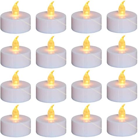 Amazon.com: Nancia Tea Lights, 100PACK Flameless LED Tea Lights Candles, Flickering Warm Yellow, 100 Hours Battery-Powered Tea Light, Ideal Party, Wedding, Birthday, Gifts Home Decoration (100 Pack): Home & Kitchen Battery Candle, Led Tea Light Candles, Fake Candles, Flameless Tea Lights, Candle Picture, Electronic Candles, Battery Operated Tea Lights, Led Tea Lights, Electric Candles