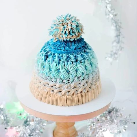 Baby Shower Cake Ideas, Baby Shower Cake Decorations, Christmas Themed Cake, Hat Cake, Cupcake Cake Designs, Winter Cake, Modern Baby Shower, Novelty Cakes, Date Ideas