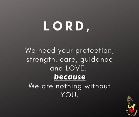 🙏We need you Lord🙏 #GodIsGood #godisourstrength #GloryToTheHighest #GloryToGodInTheHighest #godisthecenterofitall #blessedbeyondmeasure #TrustinGod #GodIsAble #Amen Nothing Without You, We Need You, God Is Good, Need You, Trust God, Gods Love, We Need, Cards Against Humanity