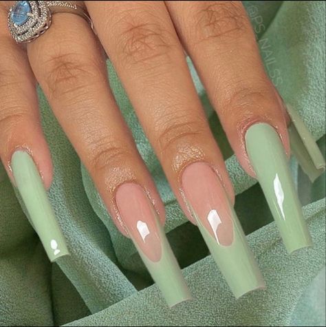 Green Acrylic Nails, Glow Nails, Long Acrylic Nails Coffin, Acrylic Nails Coffin Pink, Long Square Acrylic Nails, Acrylic Nails Coffin, Square Acrylic Nails, Fire Nails, Pretty Acrylic Nails