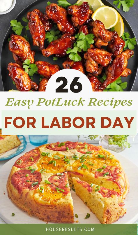 🍔 Fire up the grill and get ready for a delicious Labor Day celebration with these Potluck Recipes for Labor Day! Whether you're hosting or attending a potluck, these recipes are sure to please. From classic BBQ favorites to unique dishes, find the perfect recipe to share. Labor Day Potluck Ideas, Labor Day Meal Ideas, Labor Day Recipes Ideas, Labor Day Dinner Ideas, Labor Day Side Dish Recipes, Labor Day Bbq Ideas, Labor Day Menu Ideas, Labor Day Meals, Labor Day Appetizers