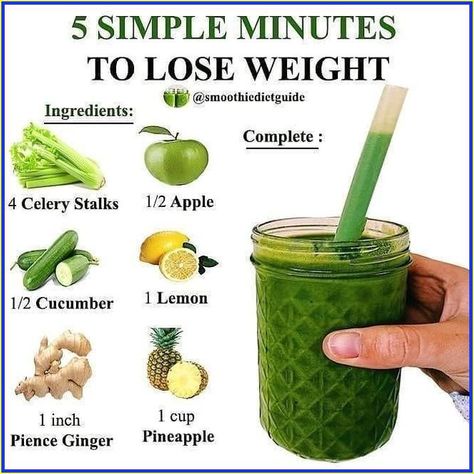 This magic weight loss drink will help you lose weight in one night Resep Juice, Smoothies Vegan, Resep Diet Sehat, Resep Smoothie, Quick Drinks, Baking Powder Uses, Resep Diet, Juicer Recipes, Healthy Juice Recipes