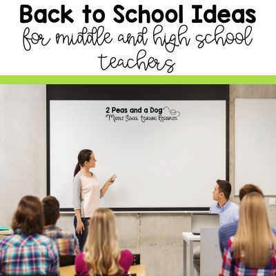 Back to School Ideas for Middle and High School Teachers - 2 Peas and a Dog Middle School Classroom Organization, Teacher Introduction Letter, First Week Of School Activities, Back To School Ideas, High School Teachers, Student Info, High School Activities, Twitter Chat, First Week Of School