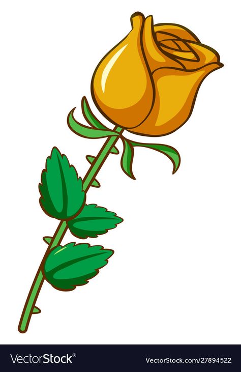 Rosé Cartoon, Yellow Rose Tattoos, Pink Illustration, Rose Illustration, Rose Drawing, Orange Roses, Photoshop Effects, Social Media Design Graphics, Green Rose