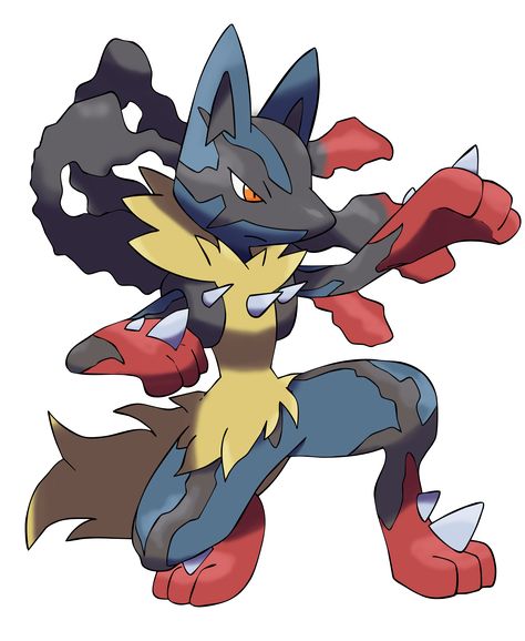 Mega Lucario | Creative Commons Attribution-Noncommercial-No Derivative Works 3.0 ... Mega Evolution Pokemon, Best Pokemon Ever, Rayquaza Pokemon, Mega Lucario, Lucario Pokemon, Ragnarok Anime, Mega Pokemon, Oc Pokemon, Mega Evolution