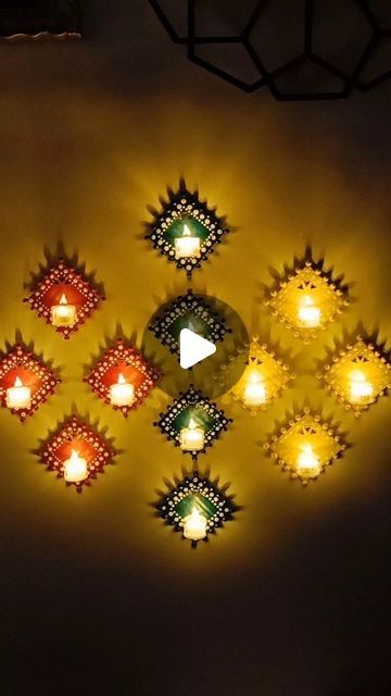 Diwali Decoration Ideas Home Craft, Easy Diwali Decoration Ideas Wall, Diwali Decorations Ideas At Home, Home Decoration For Diwali, Diwali Home Decoration Ideas, Diwali Wall Decorations At Home, Diwali Puja Decorations At Home, Diy Diwali Decor Ideas, Diy Diwali Decor